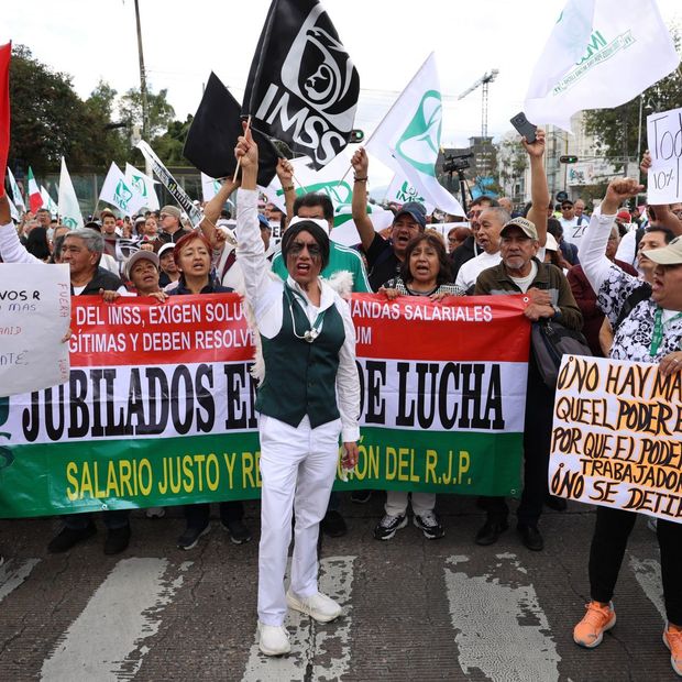 Nueva Marcha de trabajadores del IMSS el 30 de octubre